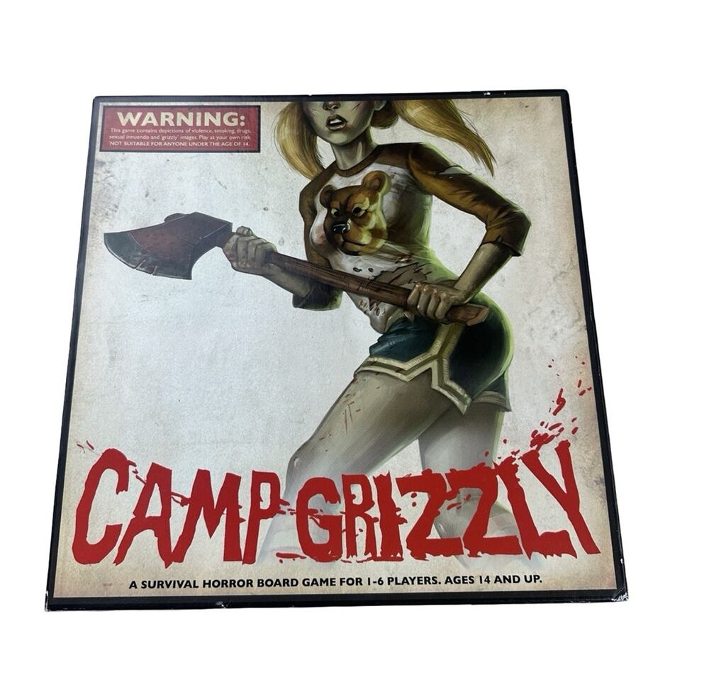 Camp Grizzly Goard Game Rare Out of Print Survival Board Game Ameritrash 2014